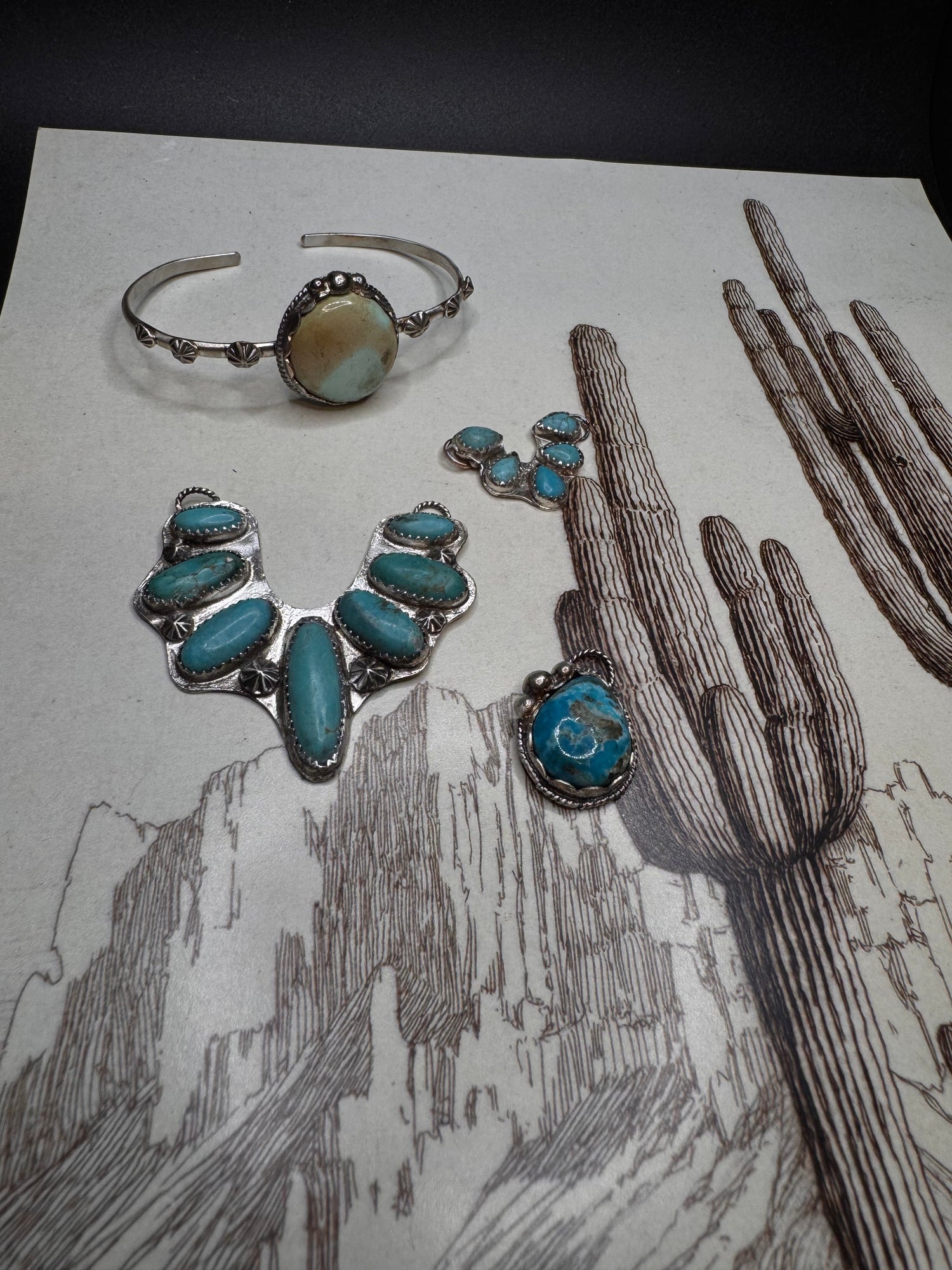 Silver + Turquoise