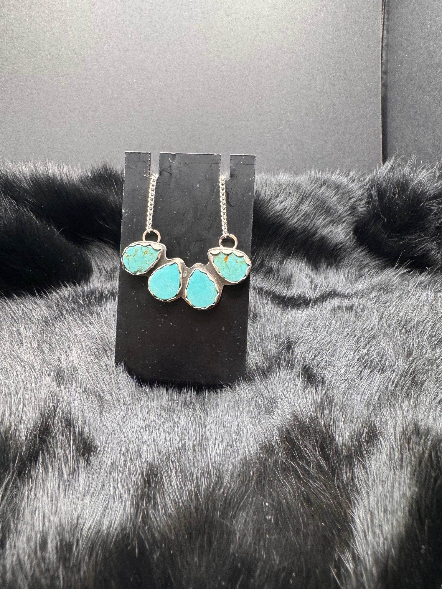 4 Stone Royston Turquoise Necklace