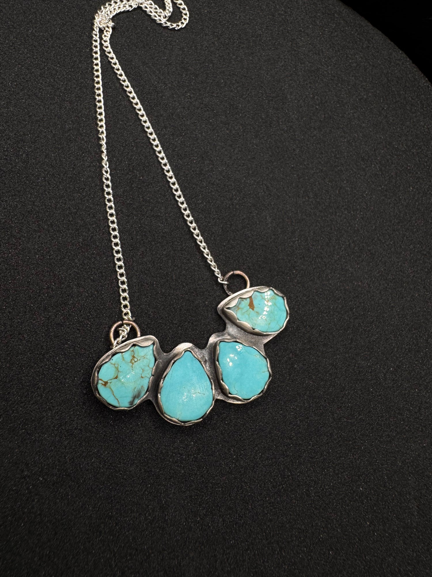 4 Stone Royston Turquoise Necklace