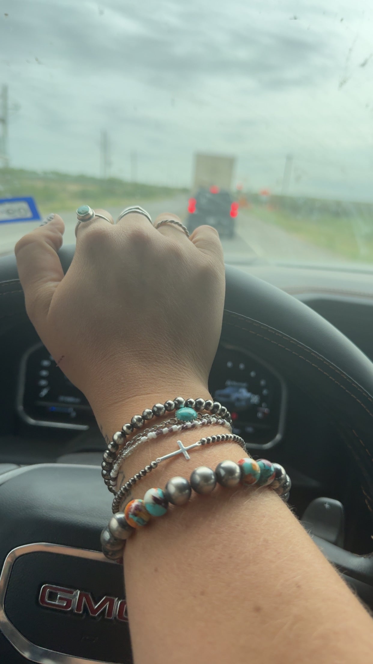 Navajo Pearl bracelet w/ Sterling Silver Cross Preorder (2-3 week estimate)