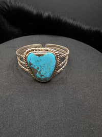 Triple Banded Cuff - Kingsman Turquoise Stone